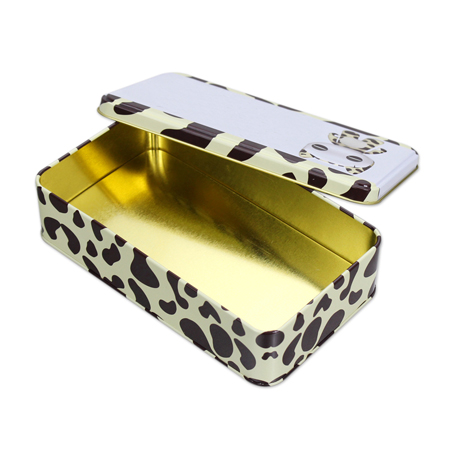 tin can rectangular for makeup packaging